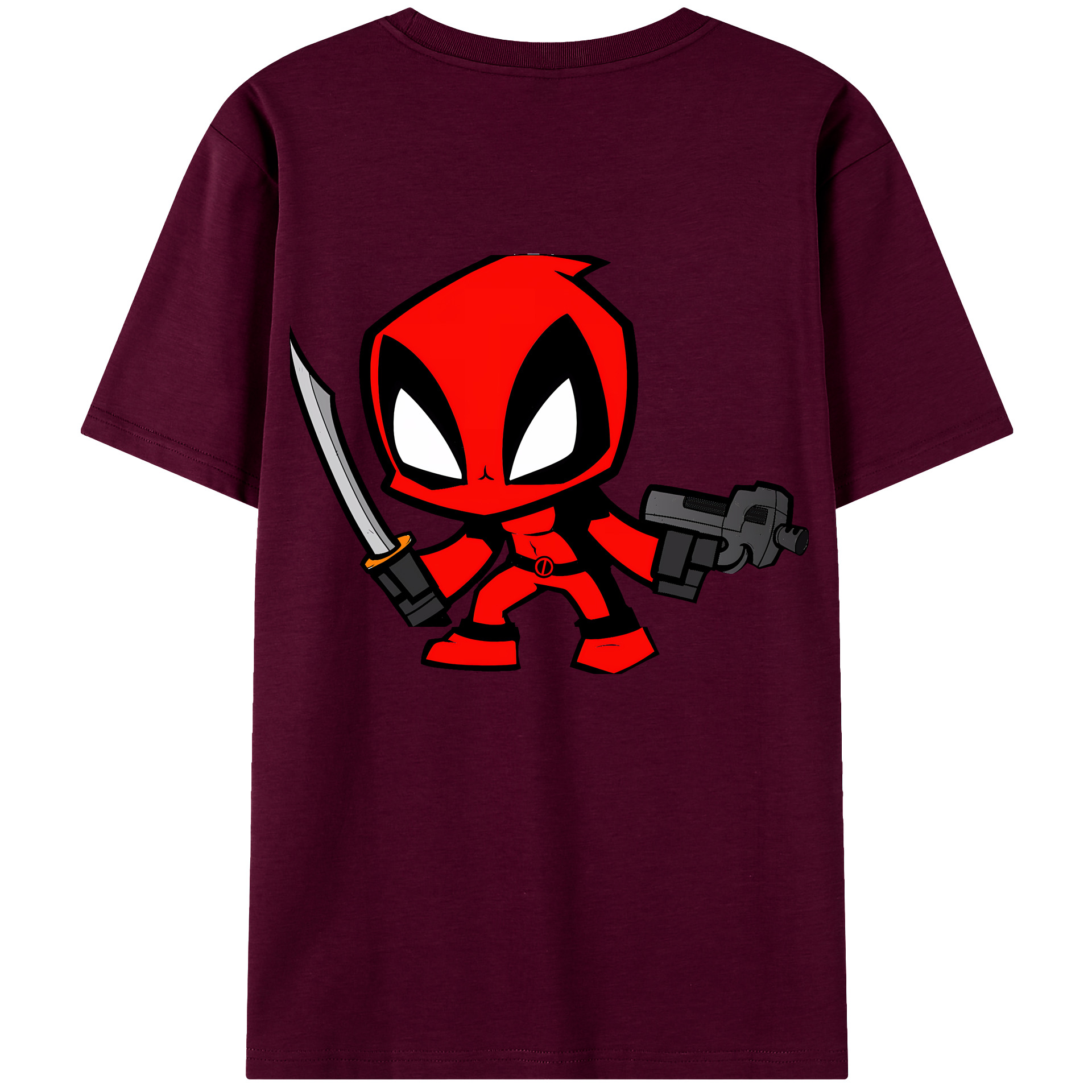 （画像用） Deadpool デッドプール レディース半袖Tシャツ(バックプリント)